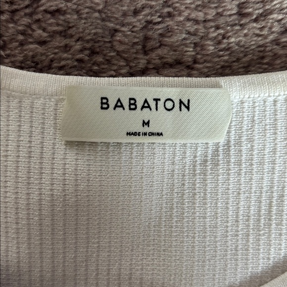 Babaton Cream Ribbed Tank Top - Picture 2 of 4
